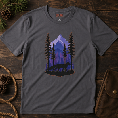 Twilight Fox   Adult Size T-Shirt
