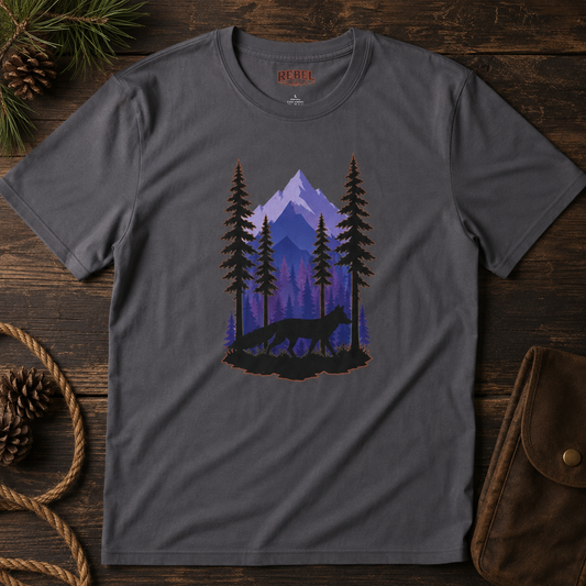 Twilight Fox   Adult Size T-Shirt