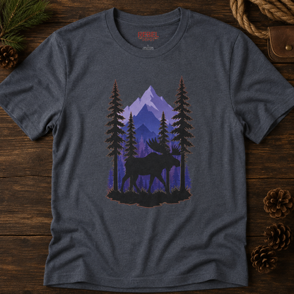 Twilight Moose   Adult Size T-Shirt