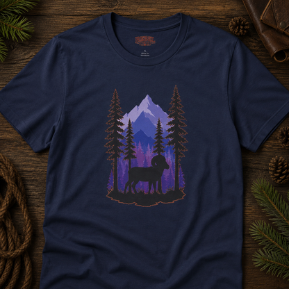 Twilight Big Horn Sheep   Adult Size T-Shirt