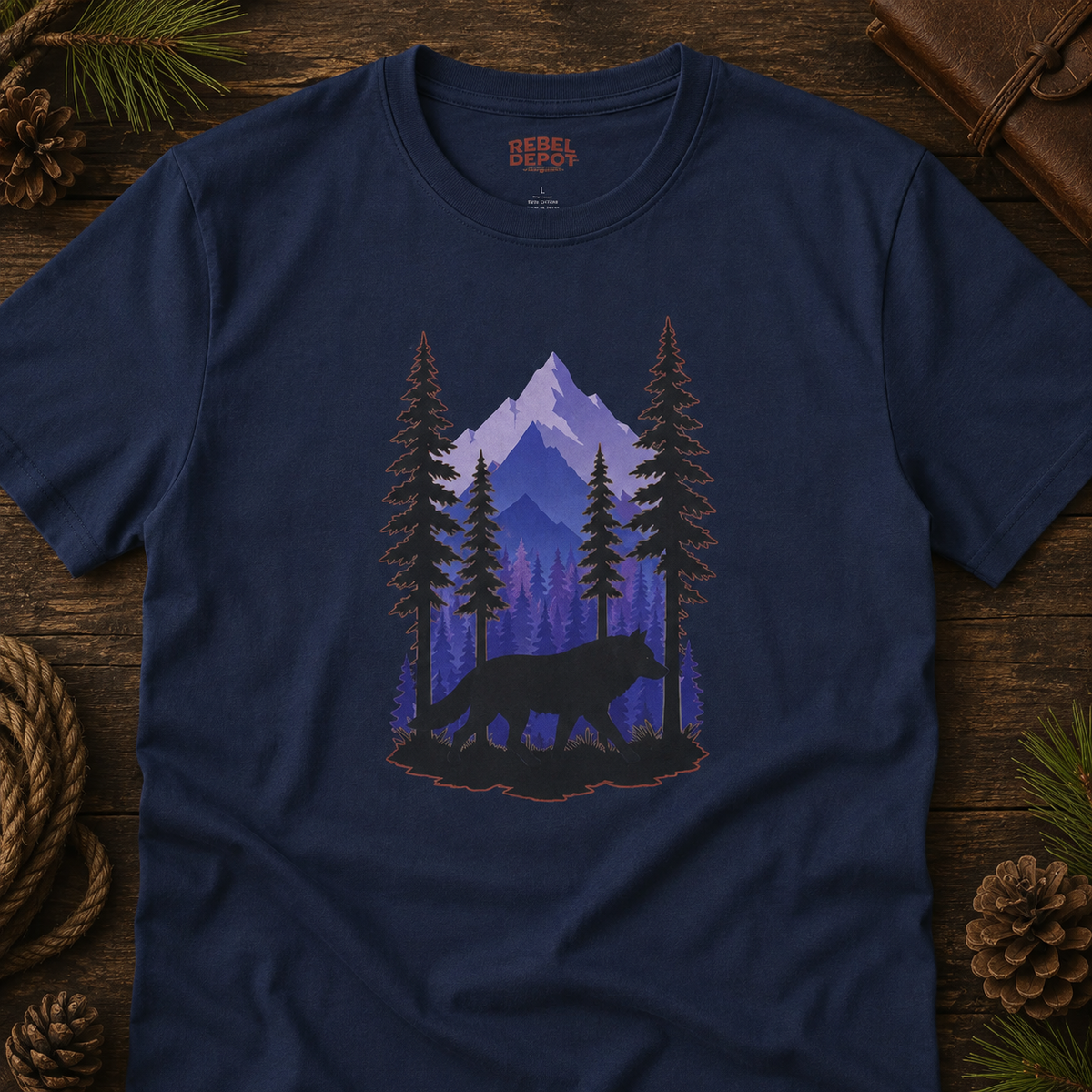 Twilight Wolf   Adult Size T-Shirt