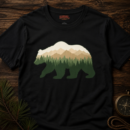 Wilderness Bear   Adult Size T-Shirt