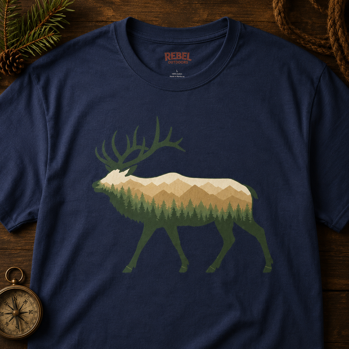 Wilderness Elk   Adult Size T-Shirt