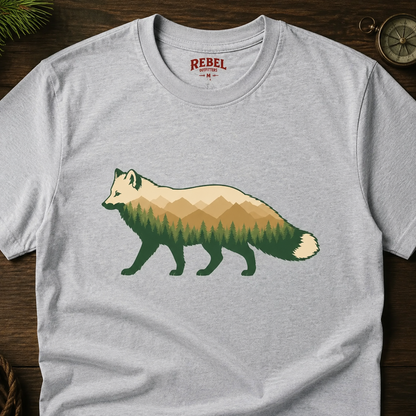 Wilderness Fox   Adult Size T-Shirt