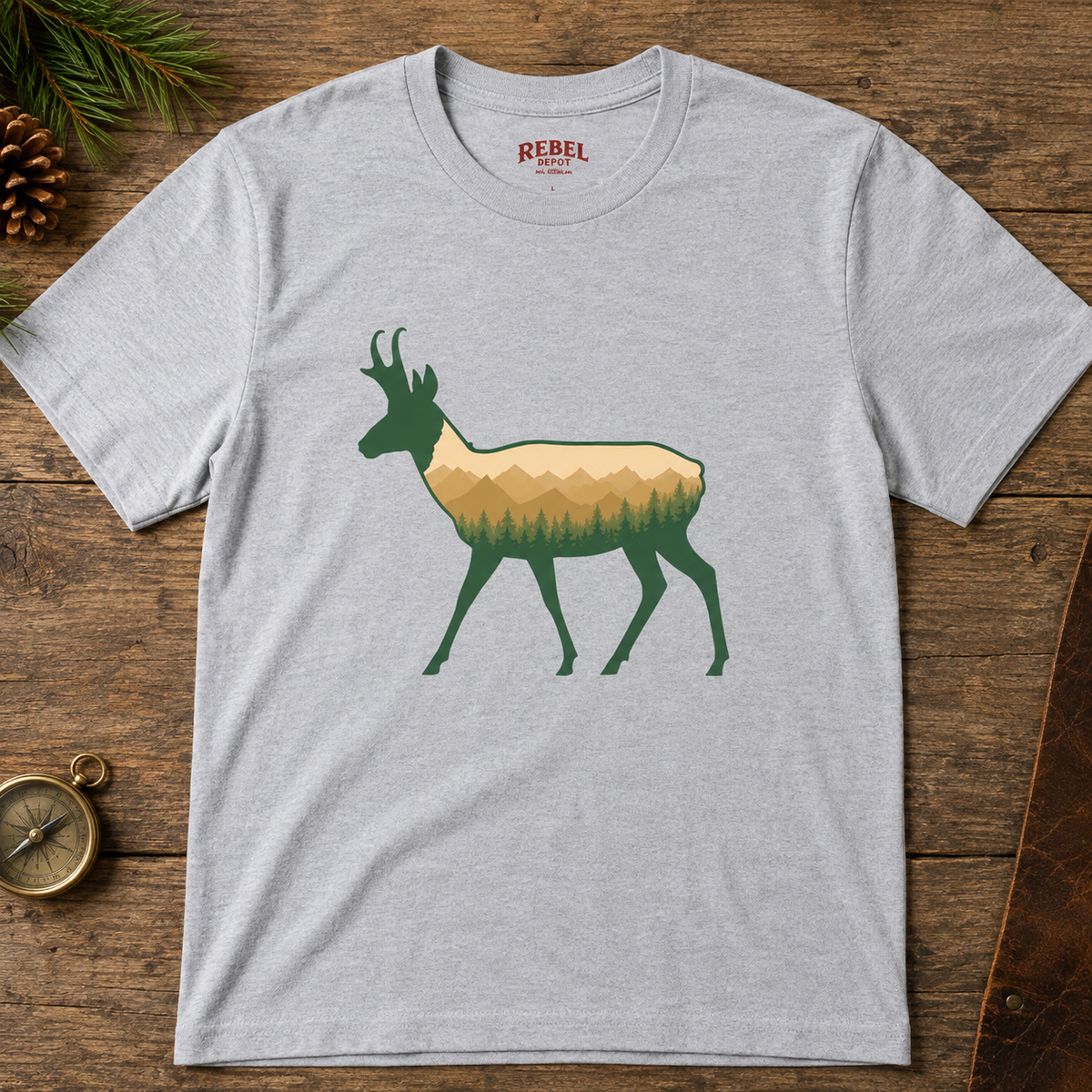 Wilderness Pronghorn   Adult Size T-Shirt