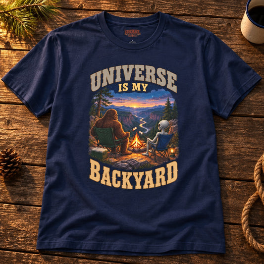 Universe Is My Backyard   Adult Size T-Shirt